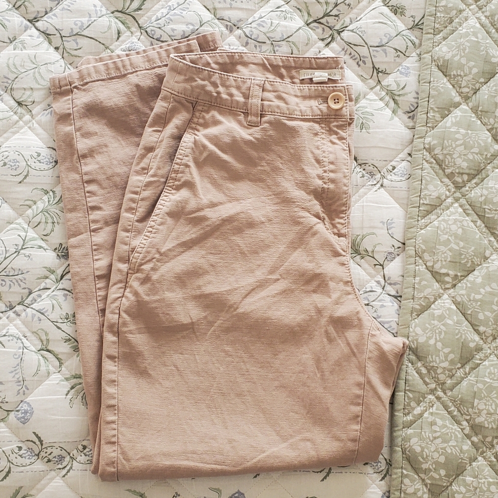 Eileen Fisher linen trousers size 2